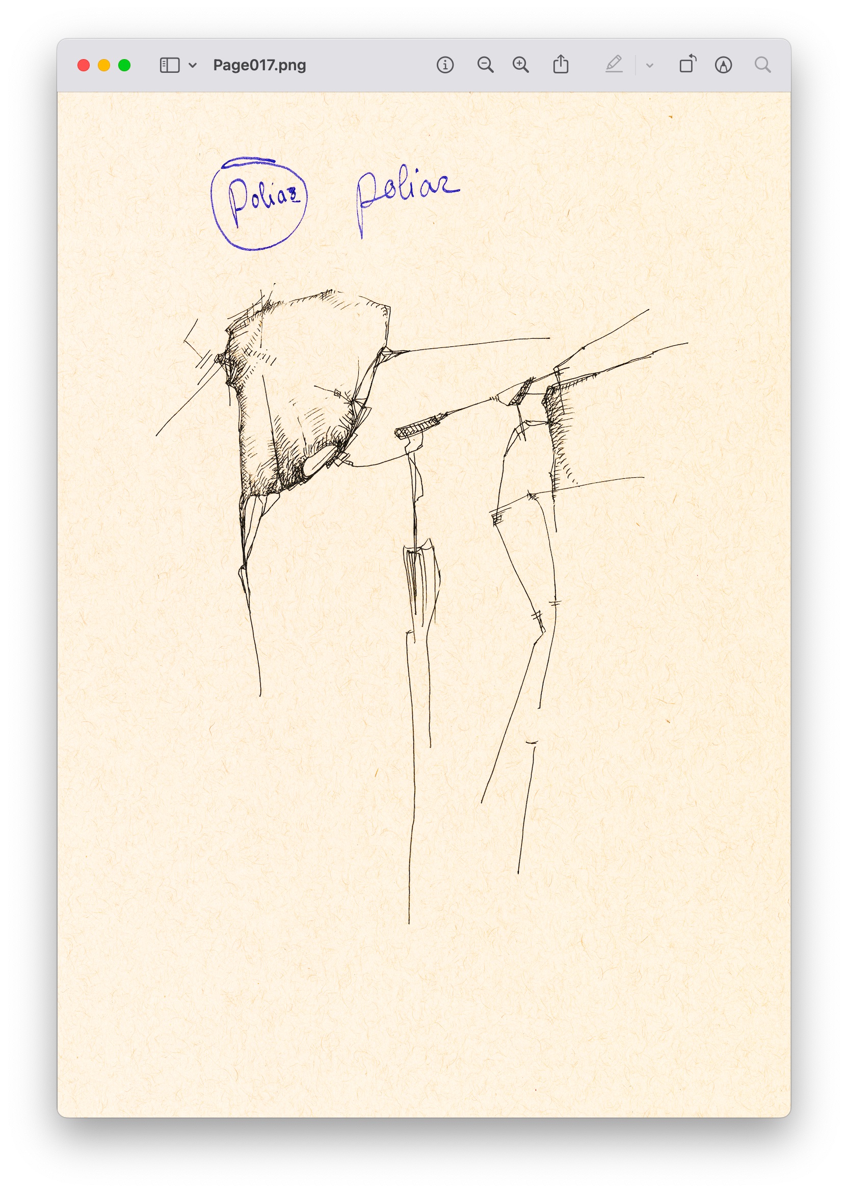 drawings made with simple lines
