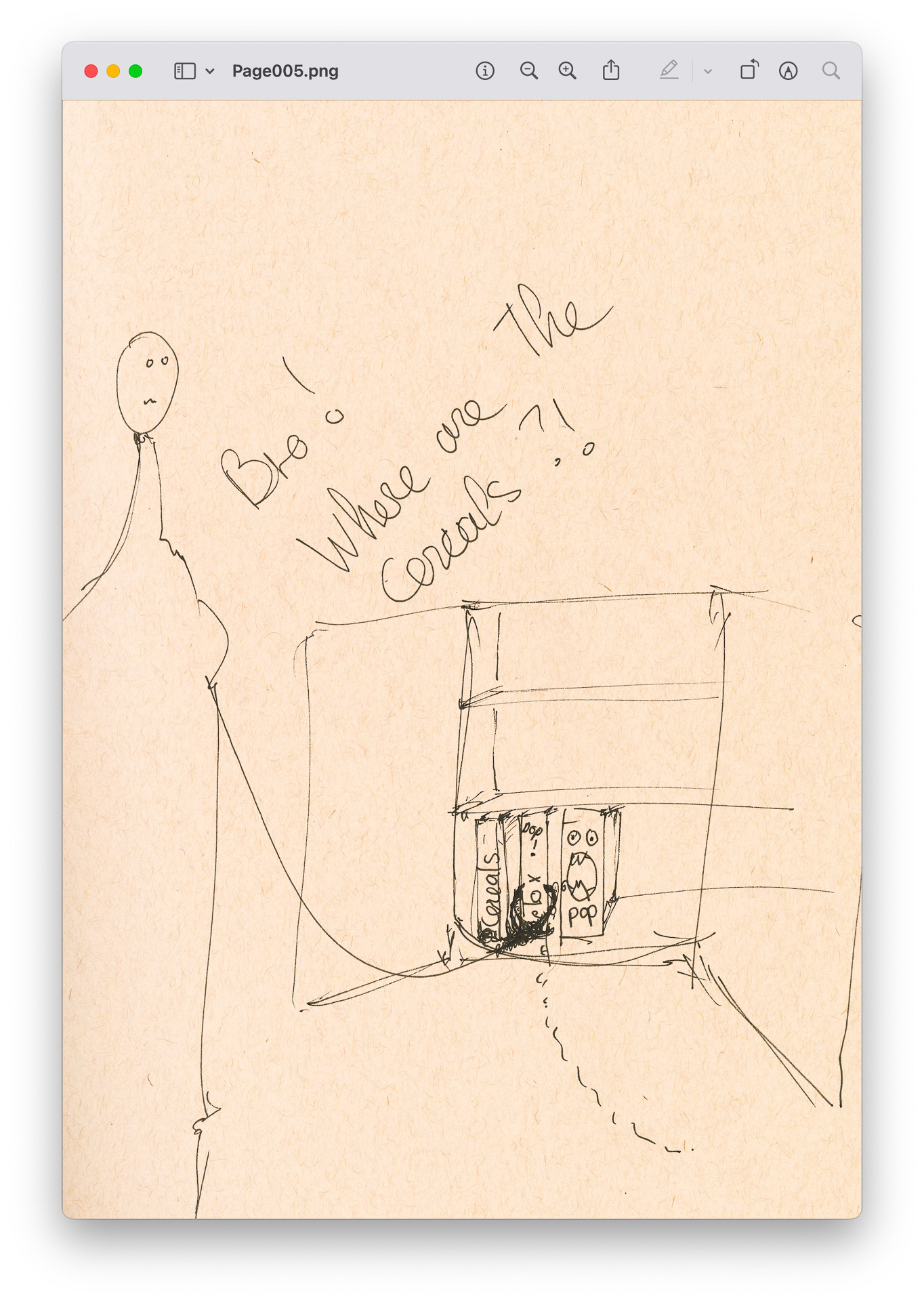 drawings made with simple lines