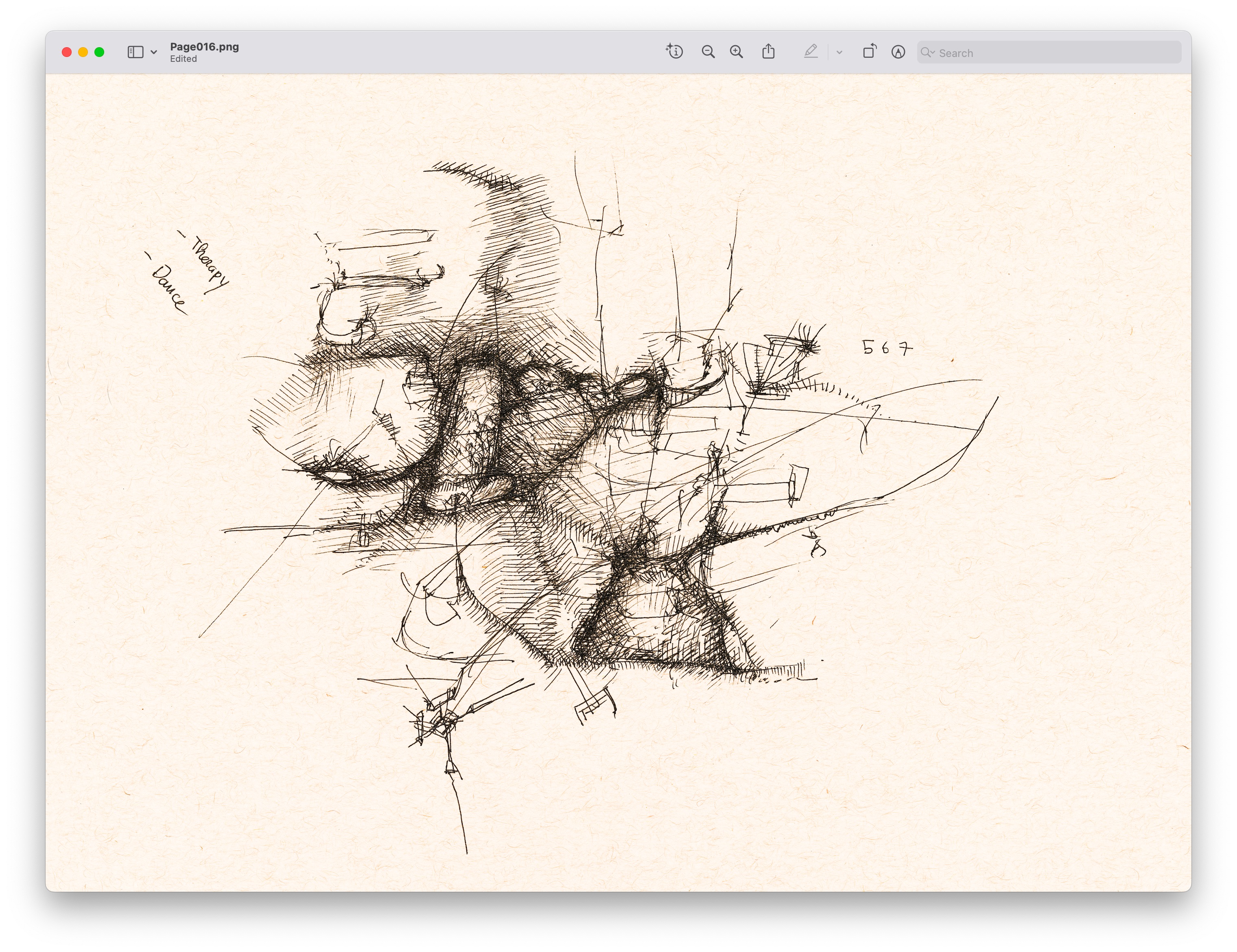drawings made with simple lines
