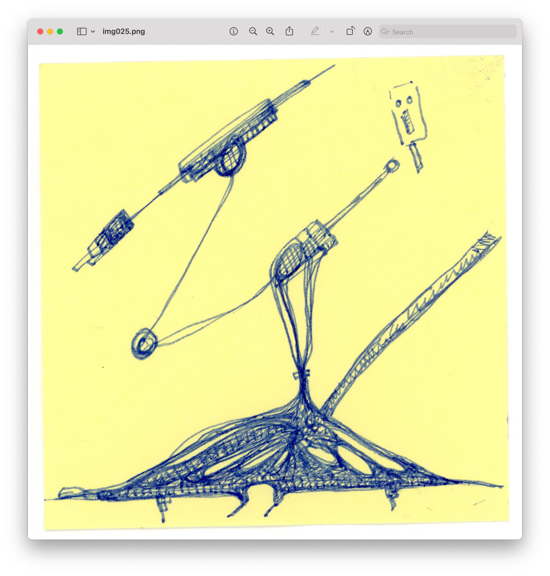 drawings made with simple lines